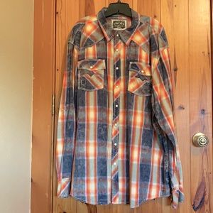 BKE Vintage Men’s XXXL Western Shirt w Snaps